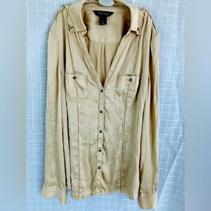 Silk Dress shirt, White House black market